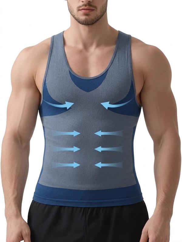 Men's Sleeveless Compression Shirt -Waist Control Compression Tank for Daily Wear