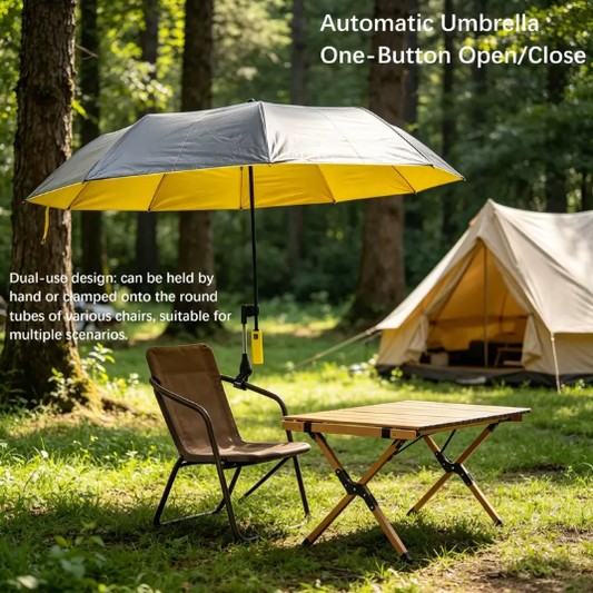 ⌛Today's Daily Special-Outdoor Camping Sunshade Umbrella with Clip, Sun Parasol Umbrella, 49-Inch Large Canopy, UV Protection, Beach Gear, Ideal for Travel, Fishing, Golf, Sports Events, Lightweight Canopy