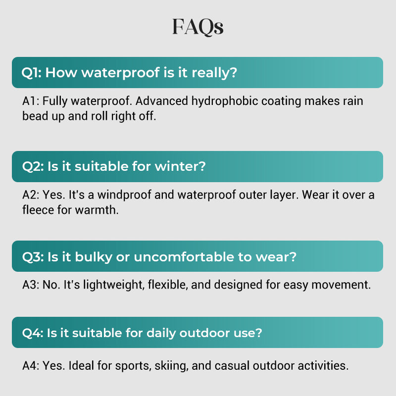 Outdoor Waterproof Sports Hooded Jacket