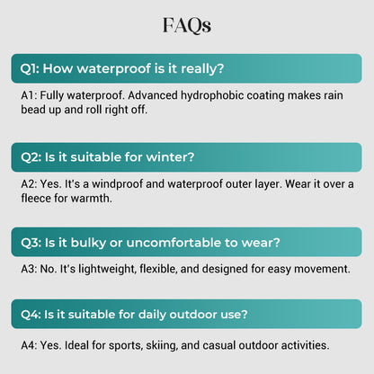 Outdoor Waterproof Sports Hooded Jacket