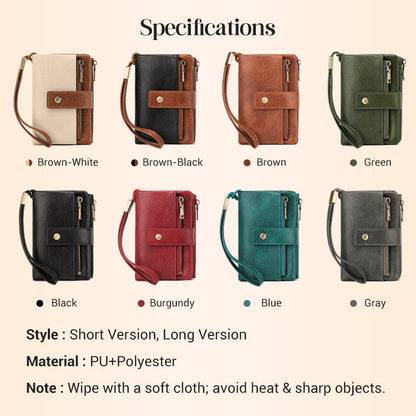 🥳2026 HOT SALE🥳💞50K+ SOLD!👛🛡️ 50% OFF! Women's RFID Blocking Leather Wallet – Blocks digital pickpockets. Soft leather, multiple slots. Secure & stylish. 👜💳