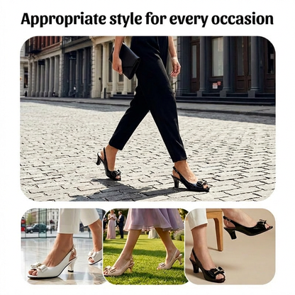 👡Women's elegant shoes • Open-toe, ankle-strap, medium heel✨