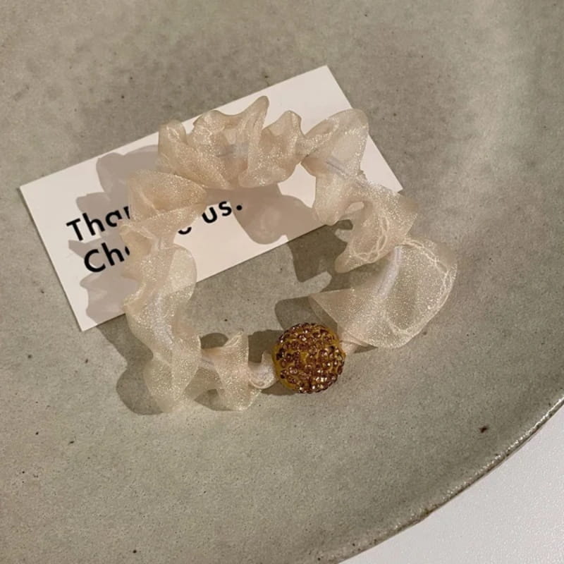 💝Hot Sale 50% OFF💝Elegant Rhinestone Mesh Hair Ties💎🎀