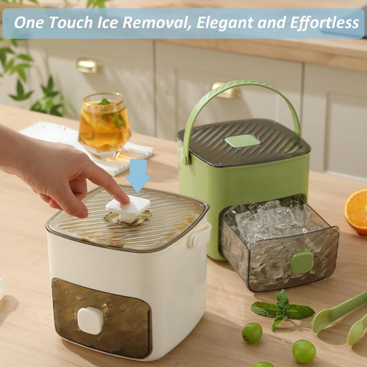 ☀️Summer Hot Sale 50%OFF🧊Portable Ice Maker with Lid and Storage Box