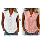 Women’s V-Neck Button-Down Top