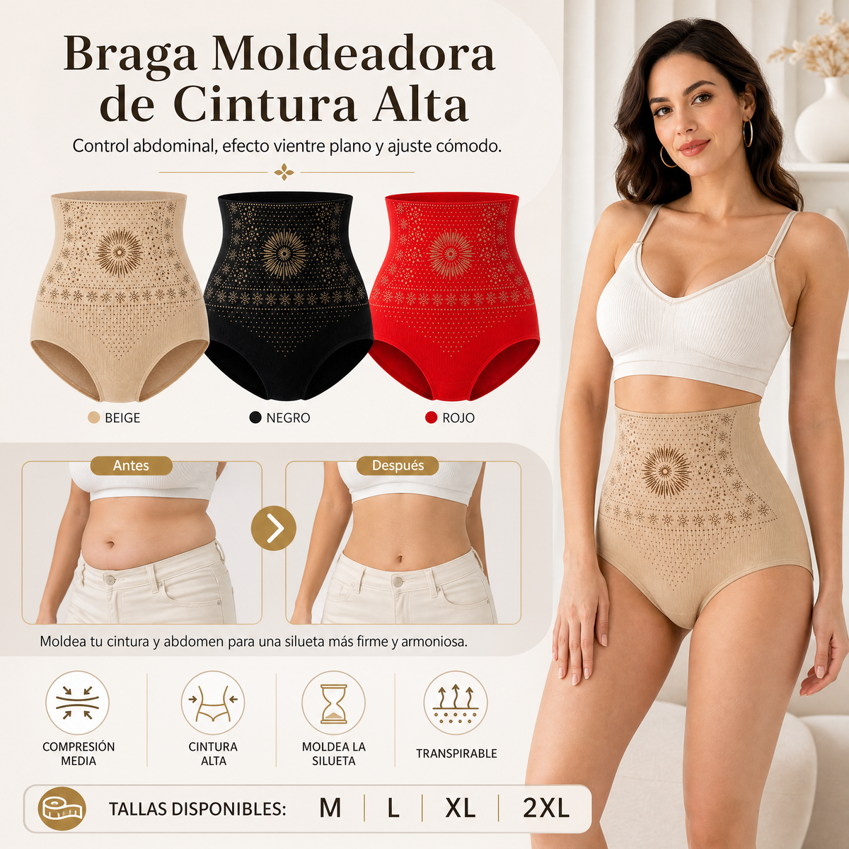 🌸🧘‍♀️ 50% OFF! 💞Thermogenic Tummy Control Shorts – 30‑min daily wear, activates warmth & boosts circulation. Supports firmer, smoother contour. No gym needed. A smart shapewear choice. 👵✨