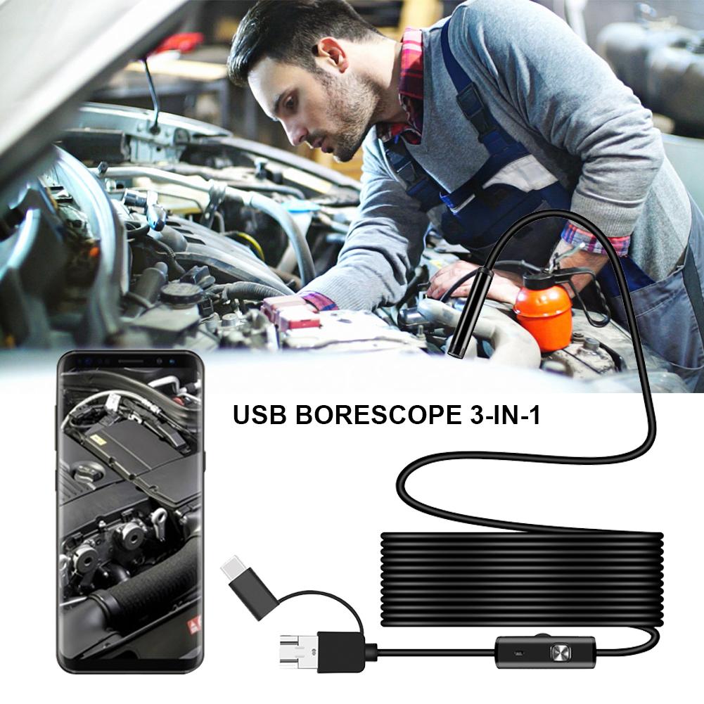 🔎 Plug-and-Play Endoscope Camera – Compatible with Android & iPhone & ipad for Direct Connection