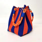 👜 Boho Striped Knit Bucket Handbag for Women – Handmade Summer Beach Shoulder Bag