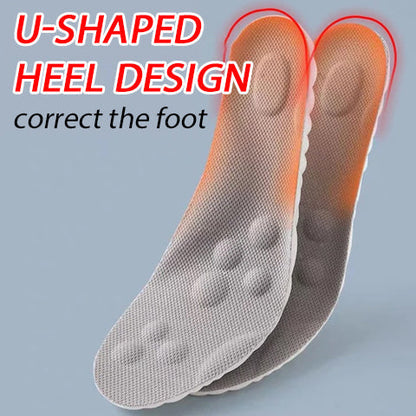 🔥4D Shoe Cloud Insoles for Men Women, Soft Memory Foam Orthotic Shoe Inserts Sports Insoles