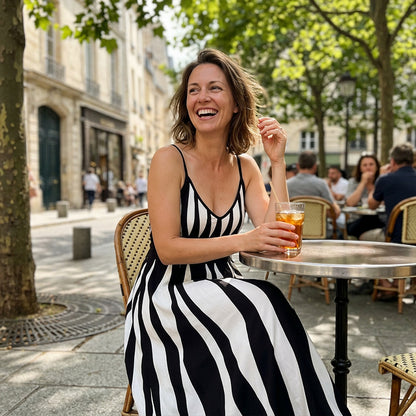 LUNE Printed Maxi Cami Dress