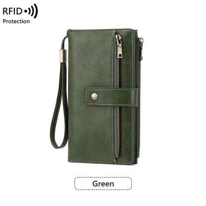 🥳2026 HOT SALE🥳💞50K+ SOLD!👛🛡️ 50% OFF! Women's RFID Blocking Leather Wallet – Blocks digital pickpockets. Soft leather, multiple slots. Secure & stylish. 👜💳
