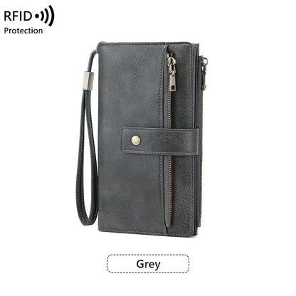 🥳2026 HOT SALE🥳💞50K+ SOLD!👛🛡️ 50% OFF! Women's RFID Blocking Leather Wallet – Blocks digital pickpockets. Soft leather, multiple slots. Secure & stylish. 👜💳