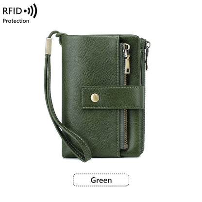 🥳2026 HOT SALE🥳💞50K+ SOLD!👛🛡️ 50% OFF! Women's RFID Blocking Leather Wallet – Blocks digital pickpockets. Soft leather, multiple slots. Secure & stylish. 👜💳