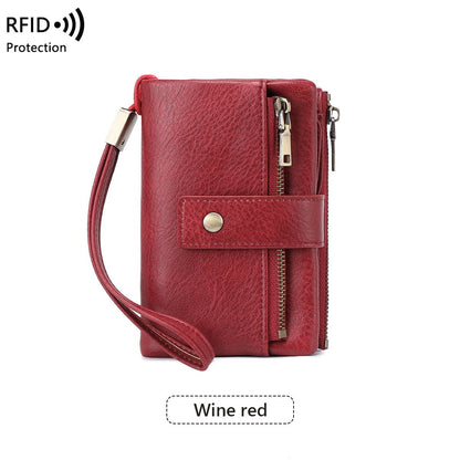 🥳2026 HOT SALE🥳💞50K+ SOLD!👛🛡️ 50% OFF! Women's RFID Blocking Leather Wallet – Blocks digital pickpockets. Soft leather, multiple slots. Secure & stylish. 👜💳