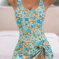 👙💃Women's One Piece Tummy Control Tie Knot Swimsuit