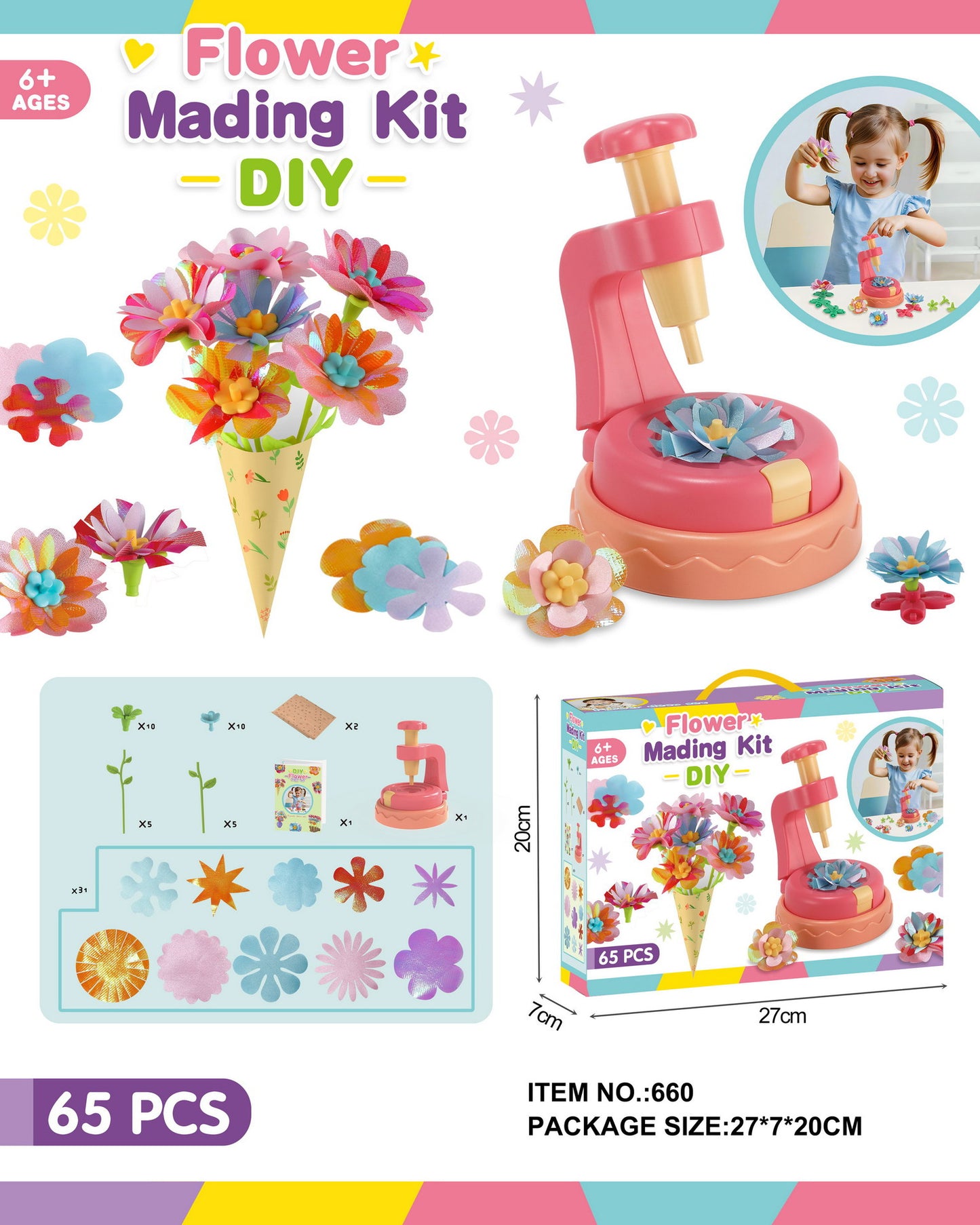 🎁Xmas 50% discount -✨【DIY Bouquet Making Toy Kit for Kids】✨