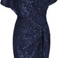 ✨ 50% OFF NOW! 💜 Women's One Shoulder Sequin Dress - Sparkling Glamour with Bodycon Fit for Party & Club Nights 🌟🪩