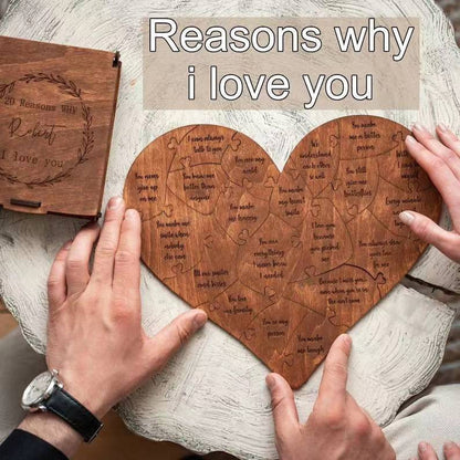 ❤️🧩20 Reasons Why I Love You Puzzle Gift Box🎁