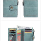 🔒RFID✨Anti-Theft Short Zipper Wallet | Stylish Ladies' Multi-Card Slot Buckle Purse 💳