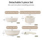 Non-stick Cookware Set with Removable Handle - Oven Safe