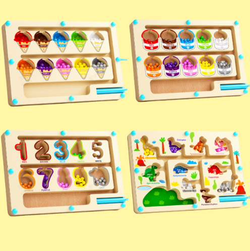 🎁🔥Xmas Hot Sale✨【Curiosity Expedition Play Kit】✨ -🔢🎨Magnetic colour and number maze!🚀