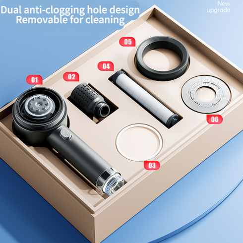 🚿4-Mode High-Pressure Shower Head with Filter