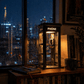📞Vintage Phone Booth Ambient Lamp