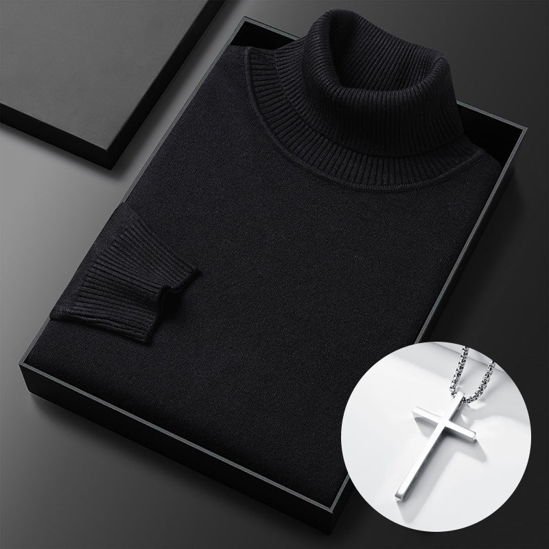 ⏳ 2026 Hot Sale!  ⏰Men's Solid Color Premium Turtleneck Sweater👔