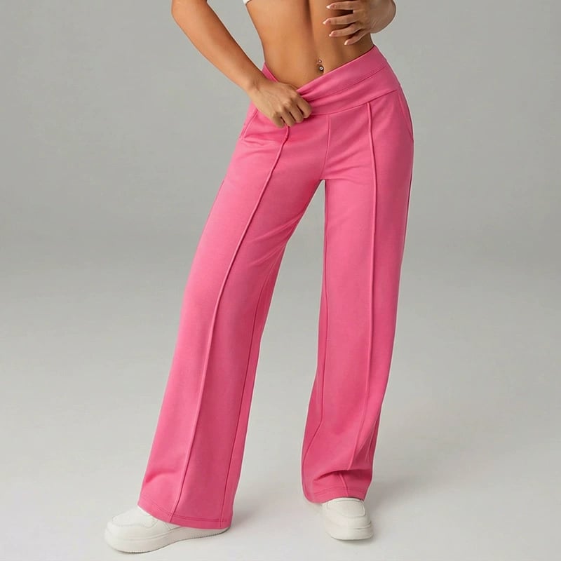🧘‍♀️Women's High Waist Wide Leg Pants – Soft stretch fabric, gentle tummy control! Flattering fit for every shape. Easy pull-on, no tricky buttons.