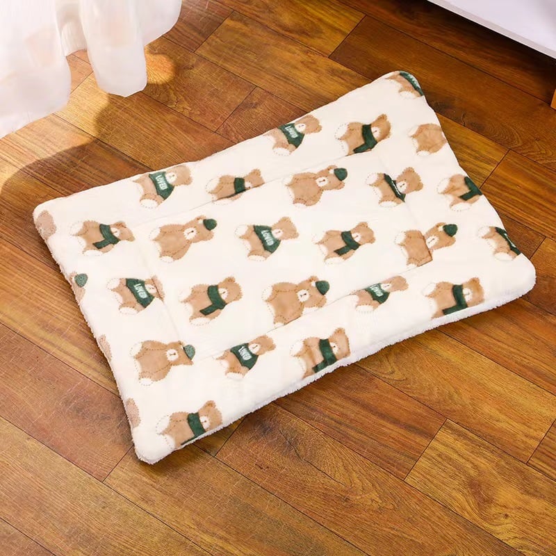 🔥Big Sale 50% Off🐶[Calming Cat Bed with Raised Edge]🐱 - Plush Anxiety Relief Pet Blanket for Stress Reduction & Security!
