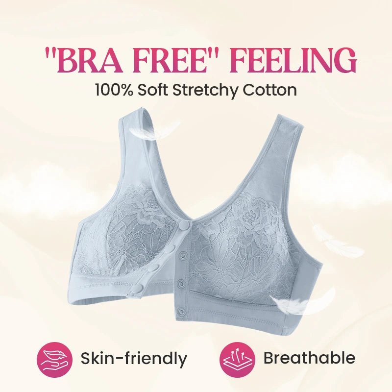 ⏳Limited-time 50% off⏰Comfortable Wireless Shaping Front-Fasten Bra👙