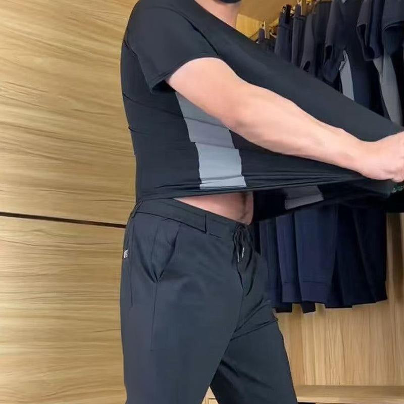 ✨❄️Men's Casual Sports Short Sleeve Long Pants (2-Piece Set)