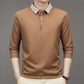 🔥Men's Business Casual Solid Color Lapel Base T-shirt