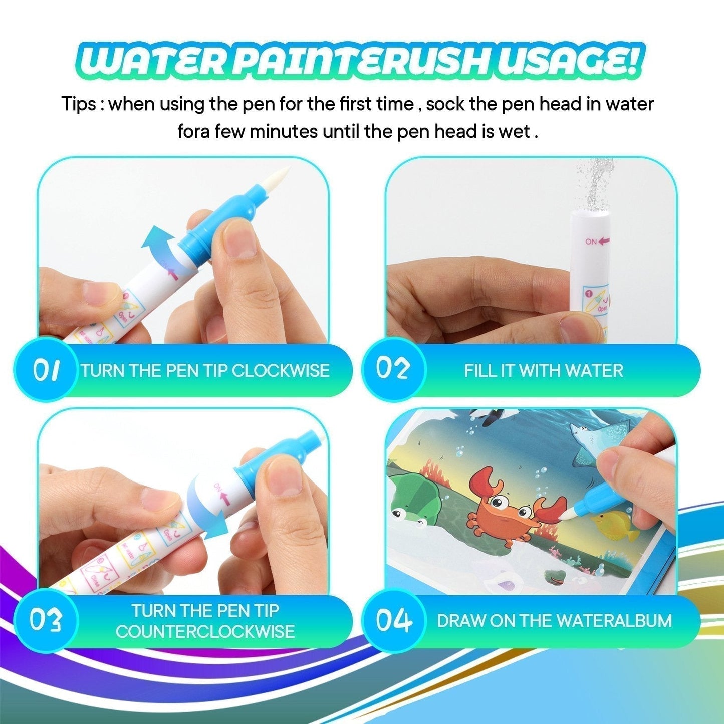 Xmas Pre-Sales🎁BUY 1 GET 1 FREE🧠✨️【Magic Water Book】📚️🎨