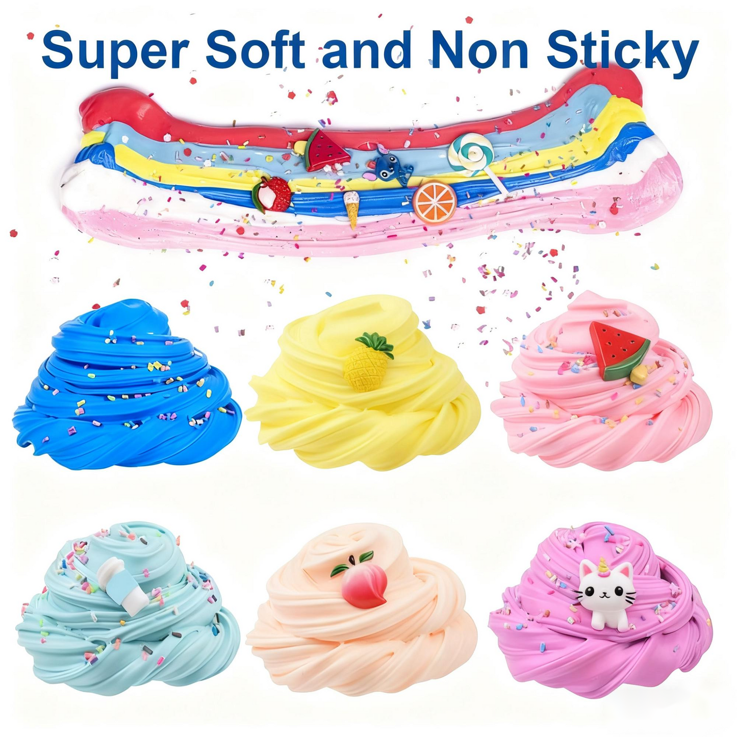 ⏰Christmas Sale 50% OFF!!🎁Super Clay Slime DIY Soft & Squishy Clay Scented Slime Sensory Clay