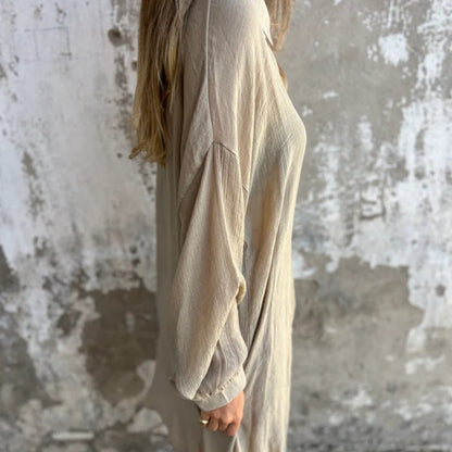 🌸💐 Women's Casual Long Sleeve Shirt & Shorts (2-Piece Set)