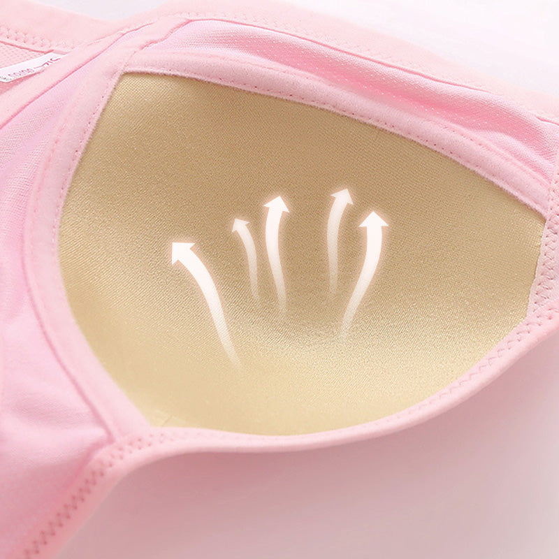 📢📢50% OFF!!⏰⏰Front Button Breathable Skin-Friendly Cotton Bra