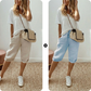 Women's Casual Cotton Linen Capris