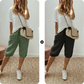 Women's Casual Cotton Linen Capris