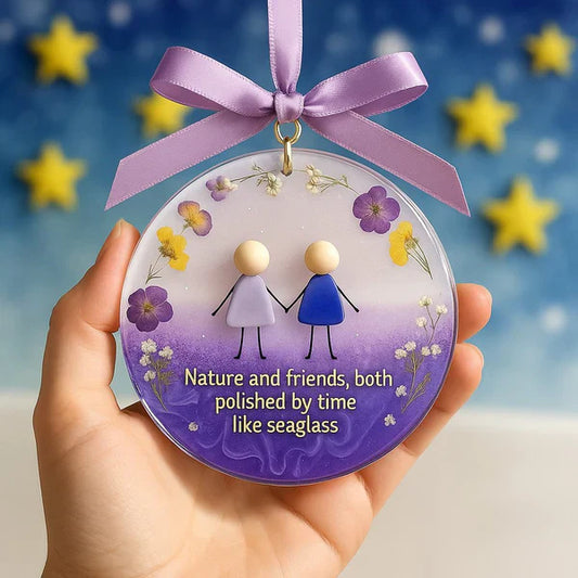 ⏳LAST DAY SALE 70% OFF!⏰Friendship Sea Glass Christmas Ornament🌊✨Shaped by Nature & Crafted by Hand💝