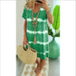 ✨Tie-Dye Striped Short Sleeve T-Shirt Dress – Soft & flowy – Perfect for summer, beach or casual days – comfortable and stylish 🌊