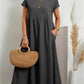 🌸 60% OFF NOW! 🌸Summer Fashion Solid Color Cotton Linen Pocket Dress