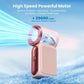 🌬️ LIMITED-TIME 50% OFF! ✨ Turbo Handheld Fan – LED Display, 6 Speeds, 3000mAh 🔋