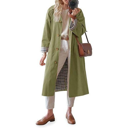 💜 LAST DAY PROMOTION - 50%OFF 💜 Women's shirt-collar single-breasted trench coat