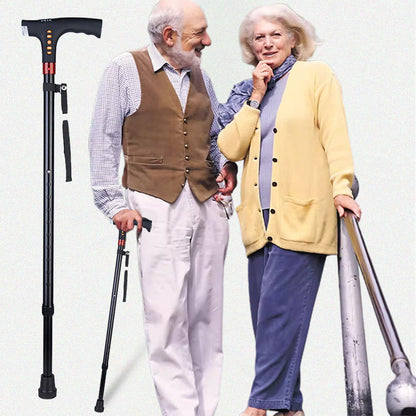 🔥Higher Quality-Smart Elderly Walking Stick with LED Lights