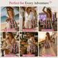 👜 Boho Striped Knit Bucket Handbag for Women – Handmade Summer Beach Shoulder Bag