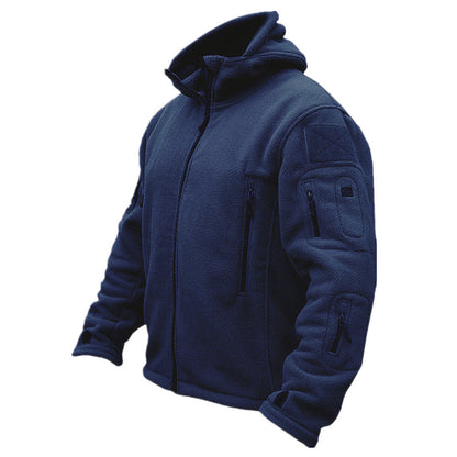 Outdoor Fleece Tactical Hooded Top -👍Warm and Multi-pocket design!