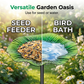 🔥🐦Colorful Flower-Shaped Bird Feeder Stake🌺