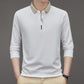 🔥Men's Business Casual Solid Color Lapel Base T-shirt