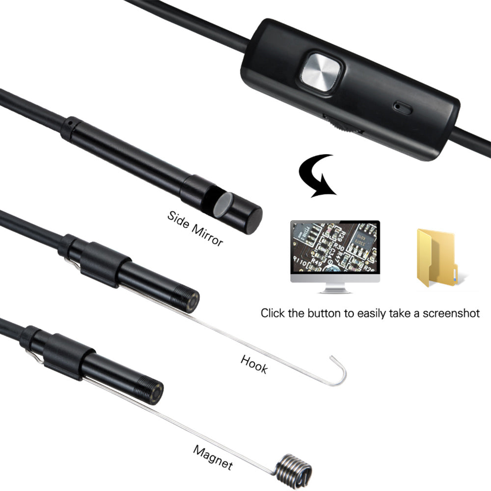 🔎 Plug-and-Play Endoscope Camera – Compatible with Android & iPhone & ipad for Direct Connection